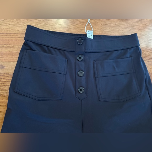 Halara Black Wide-Leg Pull on Medium Pants. - Picture 6 of 6